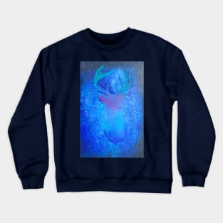 Galaxy star milky way stag deer overlay - Cool Crewneck Sweatshirt